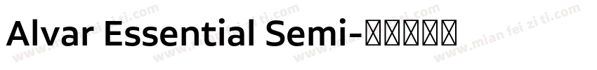 Alvar Essential Semi字体转换